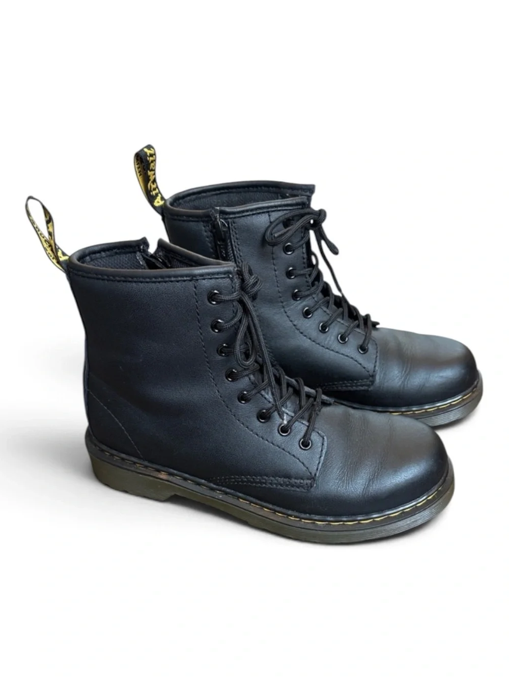 Dr. Martens Junior 1460 Softy T Leather Lace Up Boots Men’s 4/W5 Black